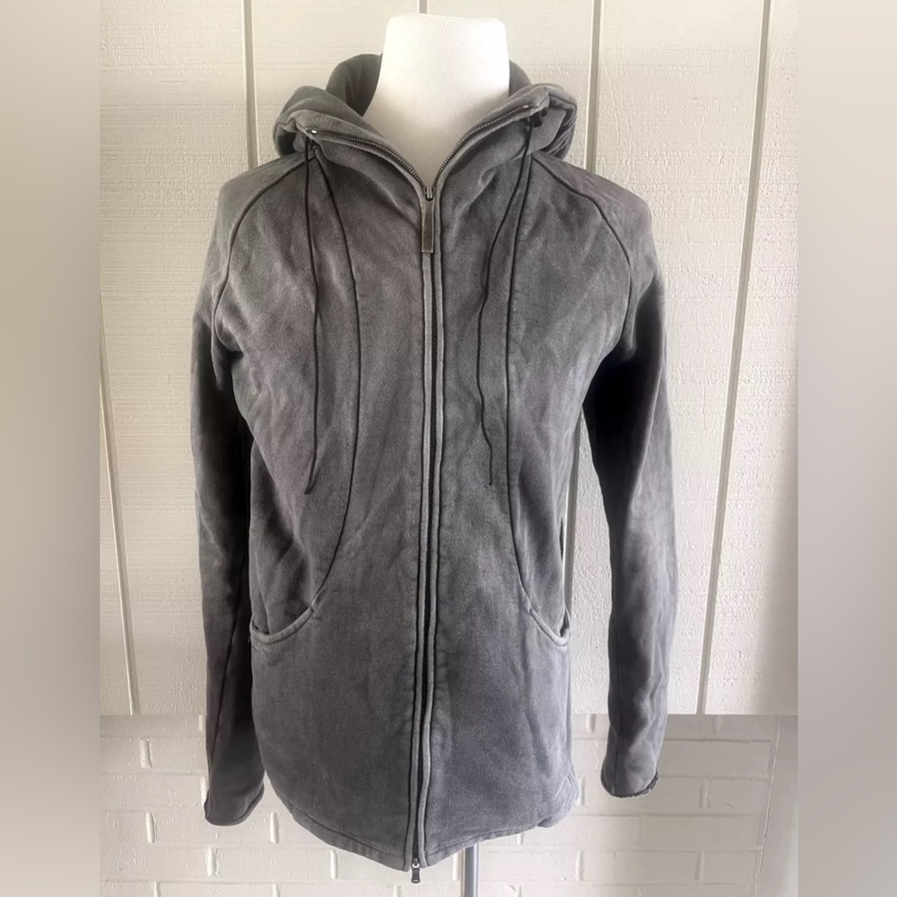 THE VIRIDI ANNE Hoodie Zip GRAY Jacket EXC Sweatshirt JAPAN Size 2 Medium M - Picture 2 of 16